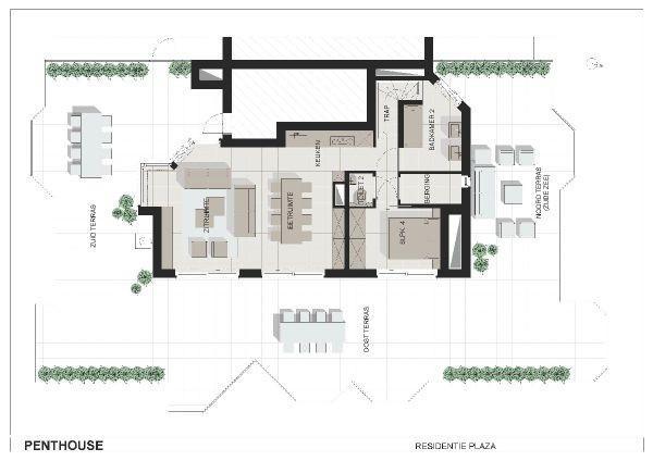 Duplex Penthouse Plaza Apartman De Panne Szoba fotó